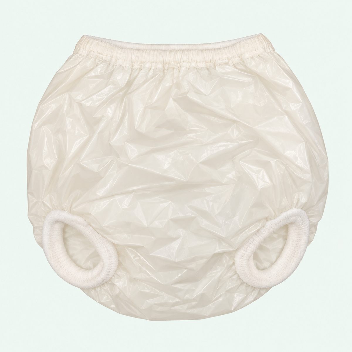 Baby diaper cover — white — one size up to 2 years