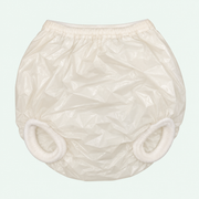 Baby diaper cover — white — one size up to 2 years