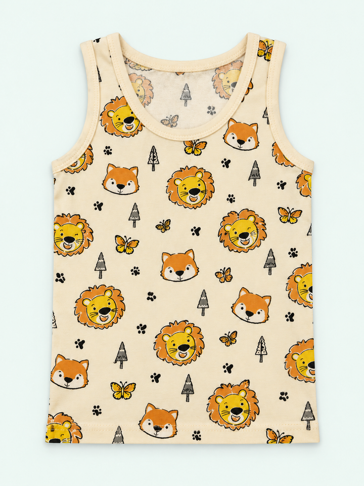Cream – Kids' 100% Cotton Tank