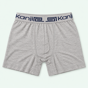 Light Grey Kanji kids boxer shorts