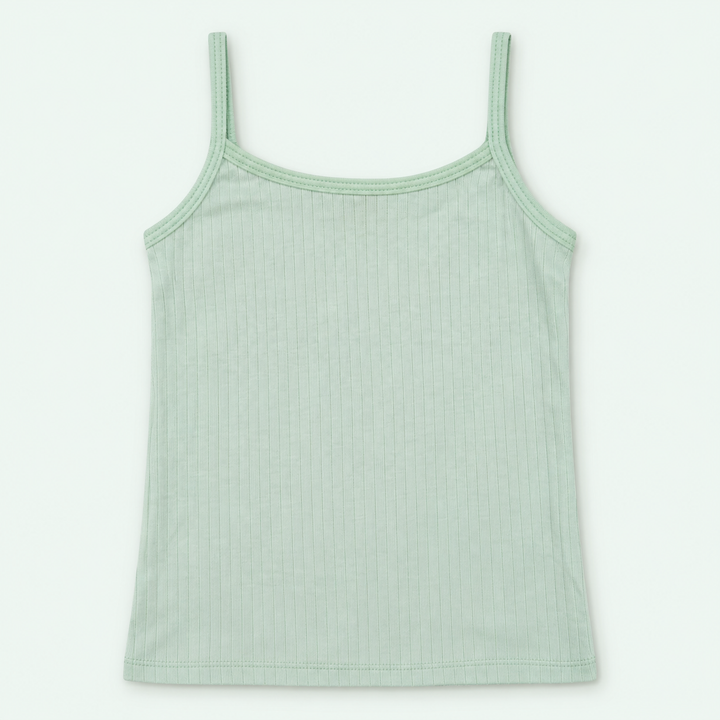 Mint Kids’ Ribbed 100% Cotton Camisole | أندرشيرت أطفال مضلع قطن 100%