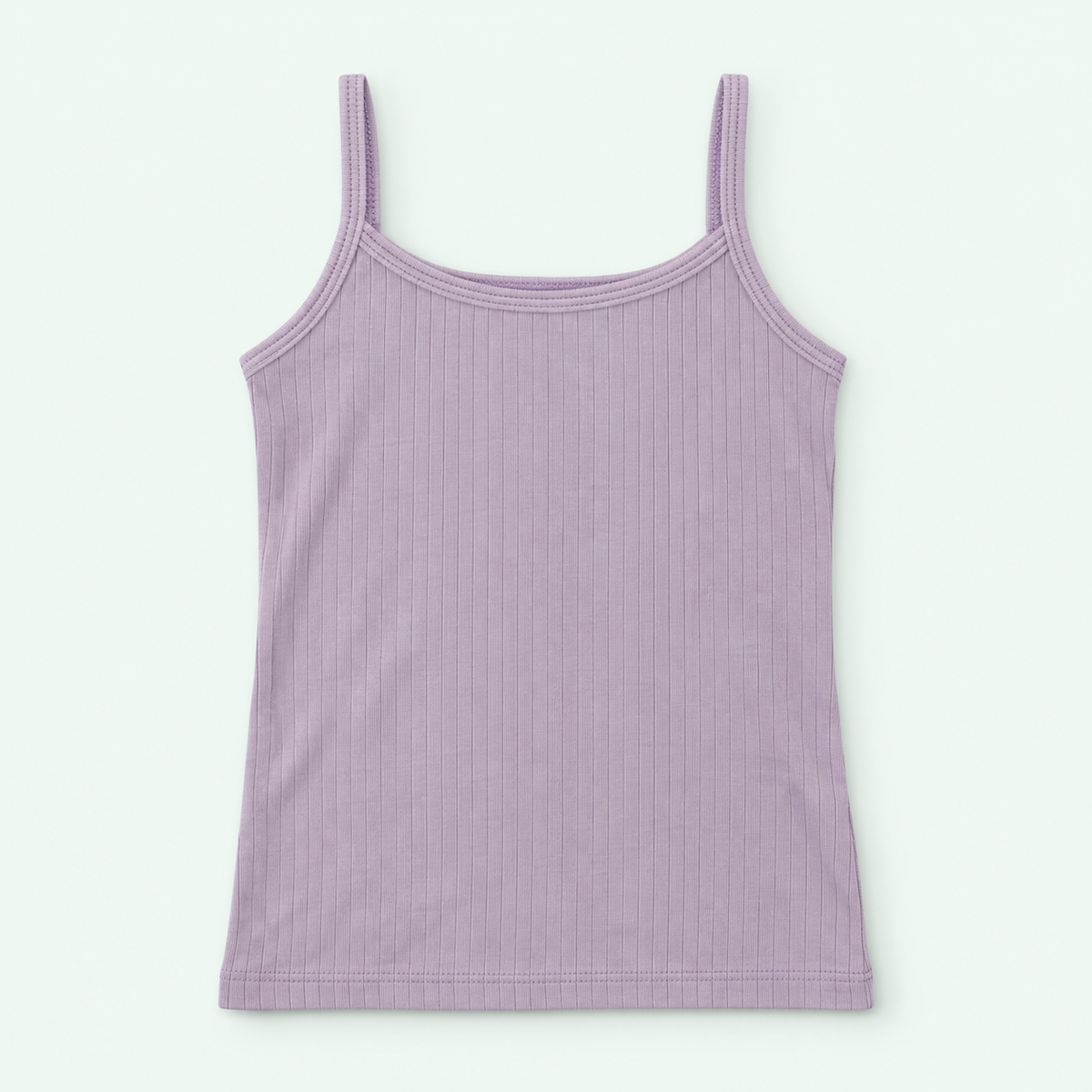Lavender Kids’ Ribbed 100% Cotton Camisole | أندرشيرت أطفال مضلع قطن 100%