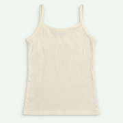 Ivory Kids’ Ribbed 100% Cotton Camisole | أندرشيرت أطفال مضلع قطن 100%