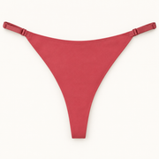 Dusty Rose adjustable strap thong slips. Fits L to XXL. One piece.