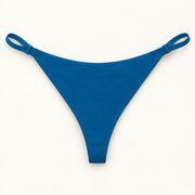 Teal adjustable strap thong slips. Fits L to XXL. One piece.