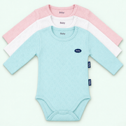 Baby heart-pointelle long-sleeve bodysuit — stacked-hero
