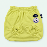 Baby Soft-Cuff Briefs, 100% Cotton, Light Green, on pastel mint background