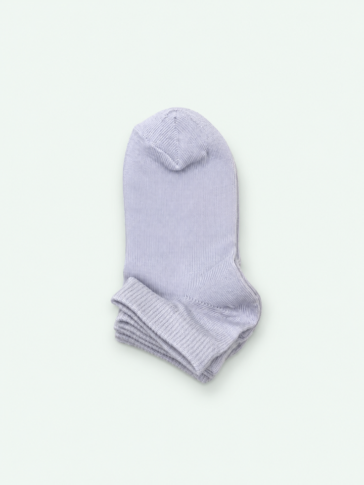 Kids’ White Cotton Ankle Socks - 3 Pairs, view 1