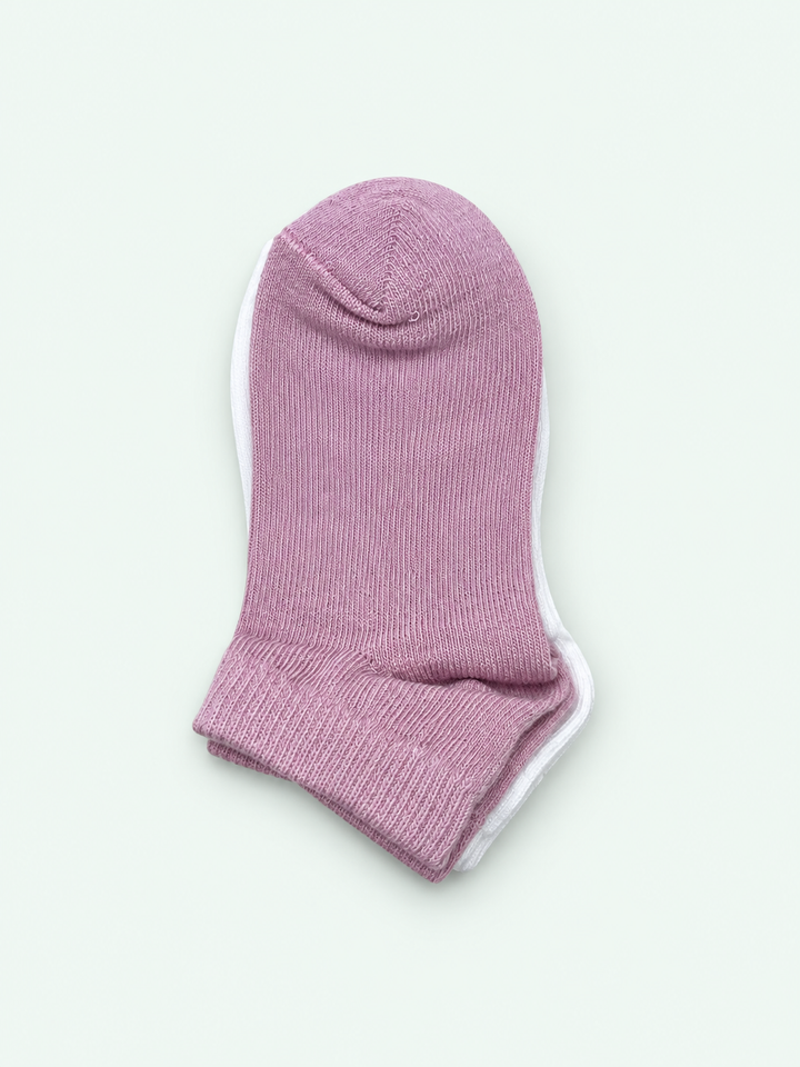 Kids’ Pastel Cotton Ankle Socks - 3 Pairs, view 1