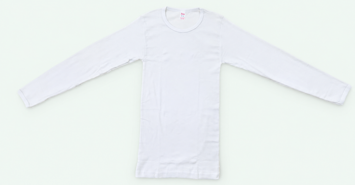 Kids’ White Long-Sleeve Undershirt, view 1