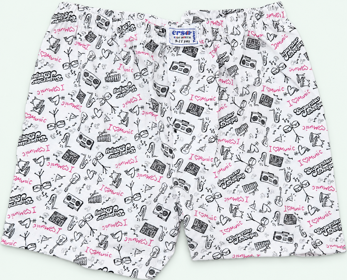 Boys’ Music-Print Boxer Shorts, view 1