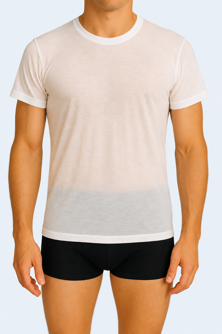 Premium Cotton Half-sleeve Undershirt - أندرشيرت نصف كم