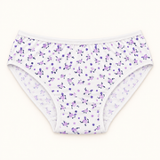 White printed terry slips. One piece.