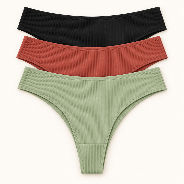 Ribbed High-Cut Slips, all color options. Sold individually.