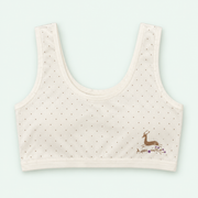 deer-dotted-crop-top white